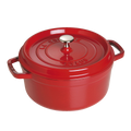 Staub La Cocotte 24cm, rund, Kirsch-Rot, Gusseisen