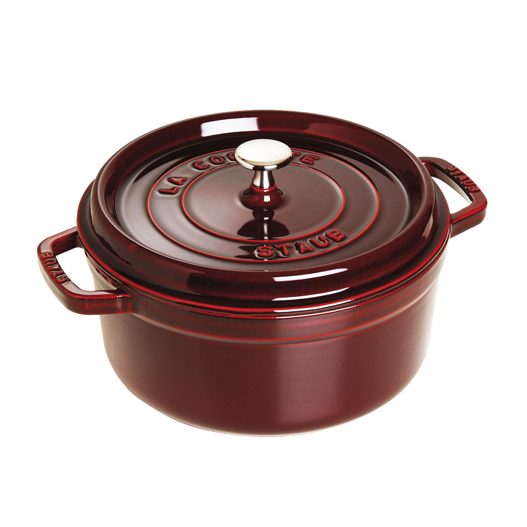 Staub La Cocotte 26cm, rund, Grenadine-Rot, Gusseisen