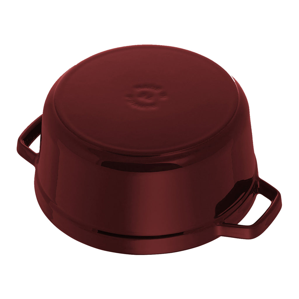 Staub La Cocotte 26cm, rund, Grenadine-Rot, Gusseisen