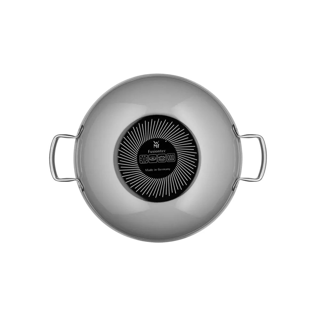 WMF Fusiontec Mineral Wok mit Glasdeckel 32cm Platinum